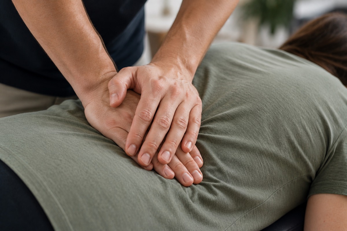 Photo chiropracteur — manipulation dorsale